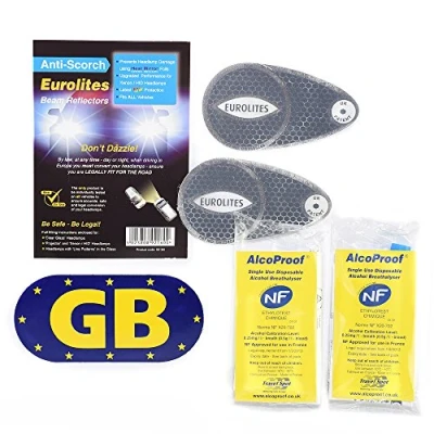 Image of Headlight adaptors,French Breathalyser,Magnetic GB Euro Plate