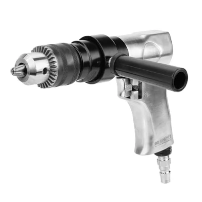 Image of 1/2 Reversible Air Pneumatic Drill CW/CCW Heavy Duty Pistol Grip Drilling Tool 900rpm KP 554