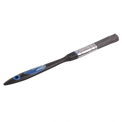 Image of Black 1.5cm Plastic No Bristle Loss DIY Paint Brush By Pro User