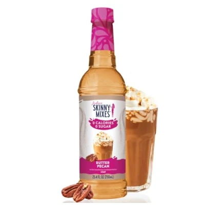 Image of Jordan&#039;s Skinny Syrups Butter Pecan Barista Collection 0 Calories Sugar Carbs 750ml