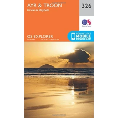 Image of Explorer 326 Ayr &amp; Troon Map With Digital Version