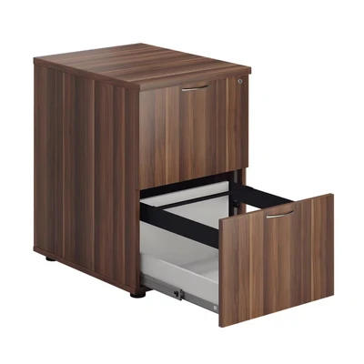 Image of Jemini Walnut 2 Drawer Filing Cabinet KF78956