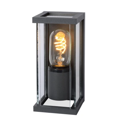 Image of Claire Modern Wall Lantern Light Outdoor 1xE27 IP54 Anthracite