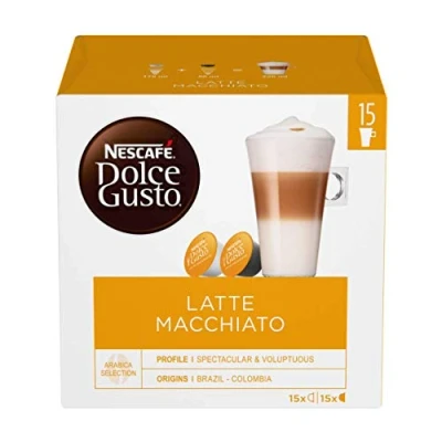 Image of NESCAFÉ Dolce Gusto Latte Macchiato Coffee Pods 30 Capsules (45 Servings, Pack of 3, Total 90 Capsules)