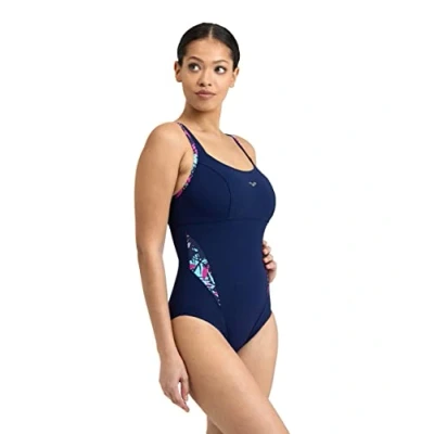 Image of Arena Bodylift Women&#039;s Francy Strap Back B Cup Swimsuit