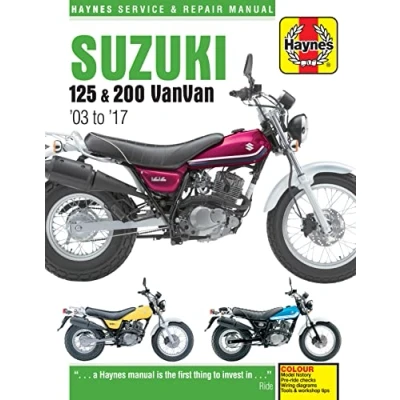 Image of Suzuki RV125/200 VanVan (03 17) Haynes Repair Manual (Paperback)