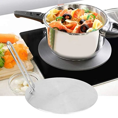 Image of Rehomy Heat Diffuser Plate Stainless Steel Induction Adapter Converter Gas Electric Cooker Plate(20cm)