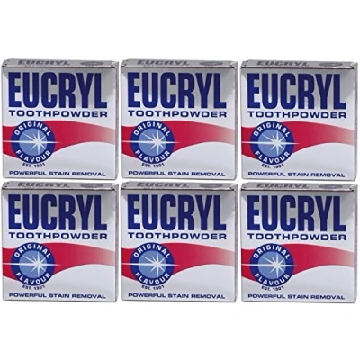 Image of x6 Eucryl Smokers Tooth Powder Original 50g