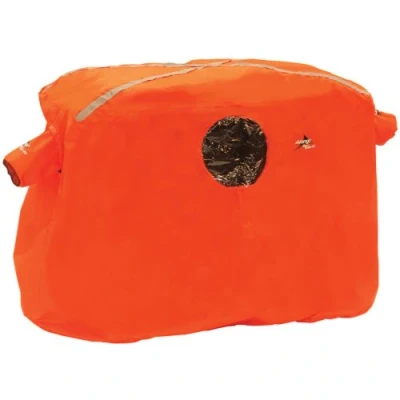 Image of Vango Storm Shelter 200, Bright Orange Emergency with Reflective Tape, Highly Visible, Waterproof Survival Tent for 2 People