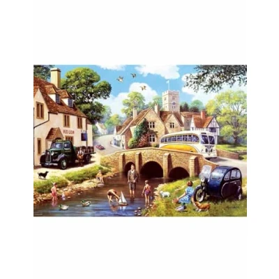 Image of Ravensburger Day by the River 1000 Piece Jigsaw Puzzles for Adults and Kids Age 12 Years Up