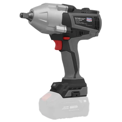 Image of Sealey 20V SV20 Series 1/2&quot; Sq Drive Brushless Impact Wrench Body Only 1450Nm CP20VXIW