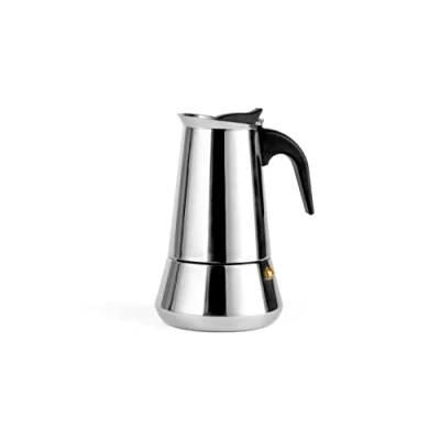 Image of Leopold Vienna Espresso Maker Trevi, 6 Cups, Stainless Steel, Silver, 11.2 x 14 18.8 cm