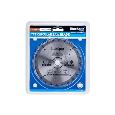 Image of Blue Spot Tools 19408 165MM X 20MM TCT Circular Saw Blades (24 Teeth)
