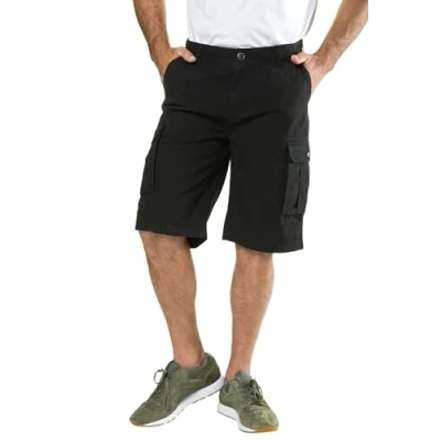 Image of JP 1880 Men&#039;s Big &amp; Tall Eco Friendly Chino Shorts Black 56 717028 10