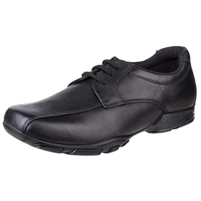 Image of Hush Puppies Boy&#039;s Vincente Senior School Uniform Shoe, Black, 8 UK