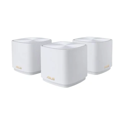 Image of ASUS ZenWiFi AX Mini (XD4) Whole Home Mesh WiFi System (3 Pack), 6, 802.11ax, up to 6000 sq ft &amp; 25+ devices, AiMesh, Lifetime Free Internet Security, Parental Controls, Easy Setup 3 pack