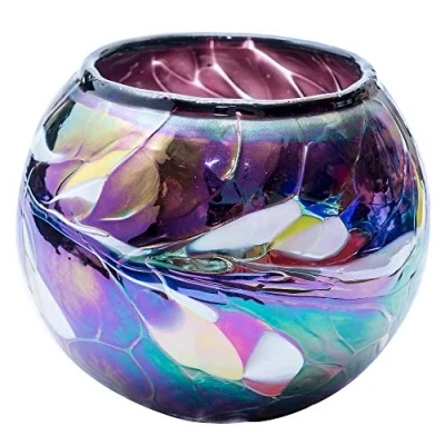Image of Milford Glass Collection Friendship Nightlight Purple Small