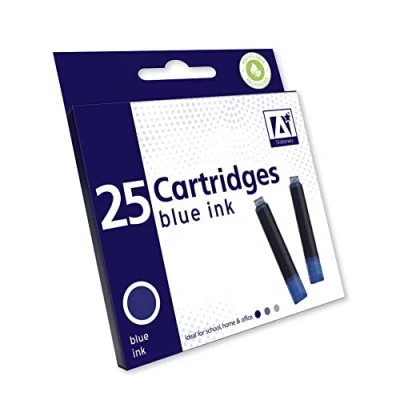 Image of IG Design Group 25 x Blue Pen Ink Cartridge