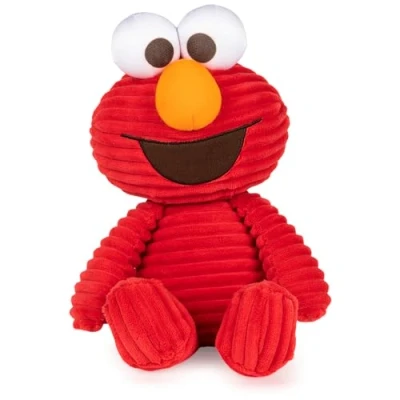 Image of GUND Sesame Street Cuddly Corduroy Elmo Plush Stuffed Animal, Red, 13