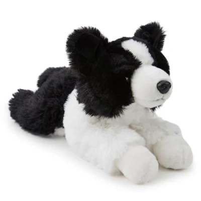 Image of Zappi Co Border Collie Plush Toy (30cm) Lovable, Sheepdog Soft, Eco Friendly, Kid&#039;s Best Friend for Comfort and Play, 100% Recycled
