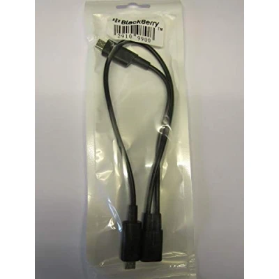 Image of DIXIETREE Replacement for Genuine Blackberry Twin/Dual/Double USB Charger Charging Cable Lead 29109900