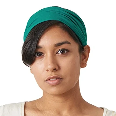 Image of CHARM Green Bandana Headbands for Men and Women Head Bands Runners Fitness Sports M
