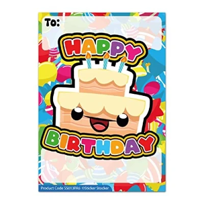 Image of 100 Happy Birthday Cake A6 Praisepad Teacher Parent School Praise Pad Rewards