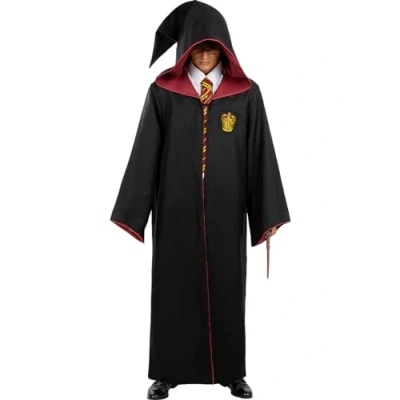 Image of Funidelia Harry Potter Replica Gryffindor Robe for men &amp; women Hogwarts, Wizards Costumes adults, accessory fancy dress props Halloween, carnival parties Size L Black