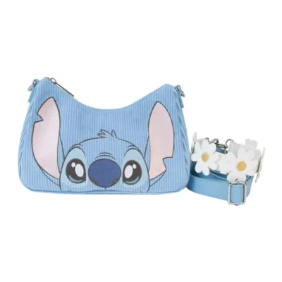 Image of Loungefly Disney Lilo and Stitch Springtime Daisy Handle Crossbody Bag Blue
