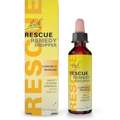Image of Rescue Remedy Comfort &amp; Reassure Dropper (20ml) Promotes Calm, Support in Times of Emotional Demand, Natural Wellness, Flower Essences, a Stress Full Moment