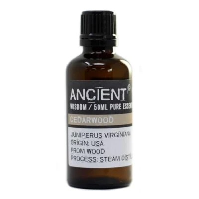 Image of Ancient Wisdom 50 ml Cedar Wood Virginian Pure Essential Oil