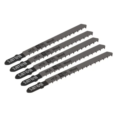 Image of Sealey Jigsaw Blade Hard Wood 100mm 10tpi Pack of 5