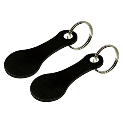 Image of 2Pcs keychain Metal Shopping Trolley Token Keyrings Removers for Carts
