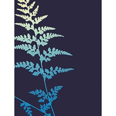 Image of Wee Blue Coo Bright Fern Illustration Unframed Wall Art Print Poster Home Decor Premium