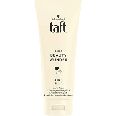 Image of Taft Beauty Wunder 4 in 1 Fluid (100 ml), Anti Frizz Fluid, Gives a Nourished Hair Feel, Makes Smooth and Naturally Shiny Styling