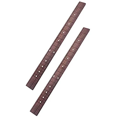 Image of 2pcs 21 Fret Electric Guitar Fingerboard, for Three String Cigar Box Replacement, Rosewood Fretboard Replacement Parts