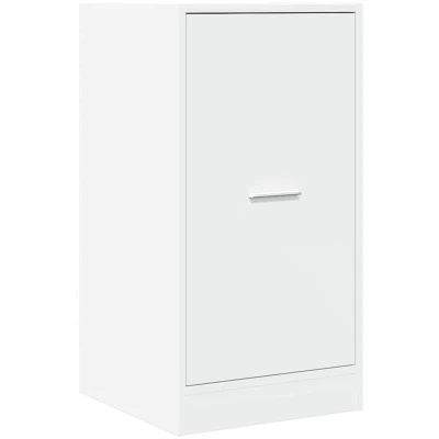 Image of vidaXL Apothecary Cabinet/Storage Drawer, 2 Drawers, White, Engineered Wood, 40 x 41 77.5 cm, Modern Side Cabinet, Living Room/Bedroom/Office