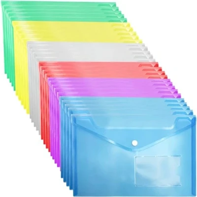 Image of GoodtoU a5 Plastic Wallet Folder Wallets with Popper a5(30 Pcs)