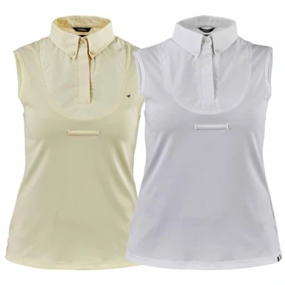 Image of Shires Aubrion Sleeveless Tie Shirts XXS White