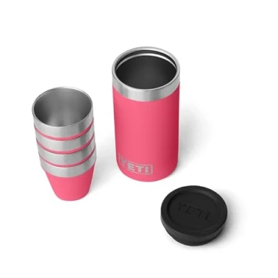 Image of YETI Rambler Shot Glasses with Carrying Case, Tropical Pink