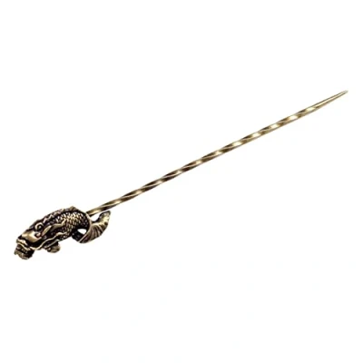 Image of Lawaia Precision Cigar Draw Enhancer Tool Bronze Punch Needle Smoke Holder Carp
