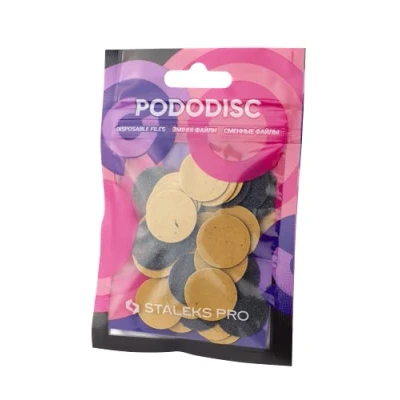 Image of STALEKS PRO Pododisc Refill 50 Disposable Pedicure Stickers (Rugosity 80) PDF 20 80