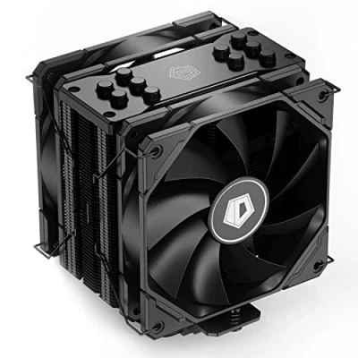 Image of ID COOLING SE 225 XT Black CPU Cooler 5 Heatpipes Air 2x120mm Push Pull PWM Fans Fan for Intel/AMD