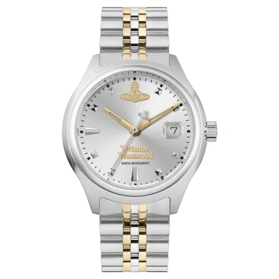 Image of Vivienne Westwood Little Camberwell 29mm Ladies Quartz Watch with Silver Dial and IPG Stainless Steel Bracelet