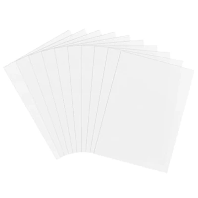 Image of 10Pcs Mylar Stencil Sheets, A4 Flexible Blank Templates PET Plastic Square Transparent Paper for DIY Cutting, Making Stencils Crafting