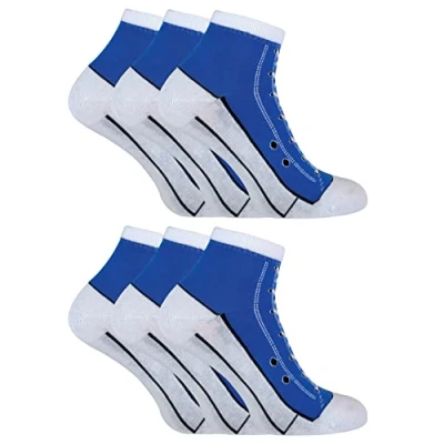 Image of Sock Snob Womens 6 Pair Multipack Socks That Look Like Shoes