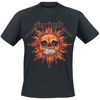 Image of Metallica Pushead Sun T Shirt Black S