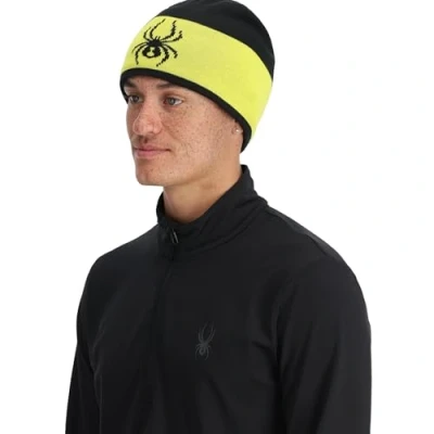 Image of Spyder Shelby HAT, Men&#039;s, Acid Yellow, One Size