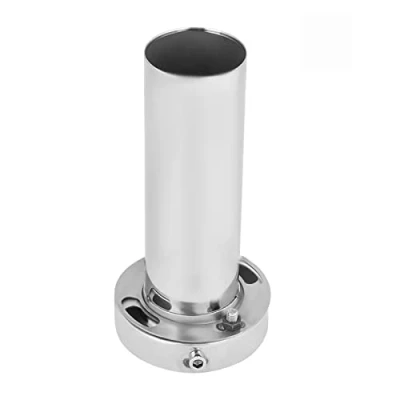Image of Qiilu Exhaust Tip, Universal Adjustable Round Muffler Tip Removable Sound Silencer (4 inch)