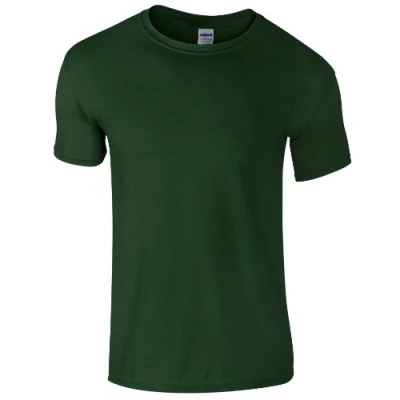 Image of Gildan Mens Short Sleeve Soft Style™ T Shirt (L) (Forest Green)